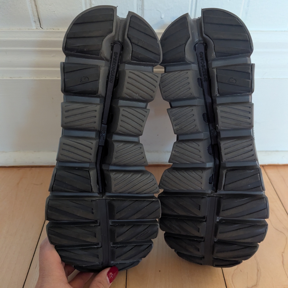 On Running Women's Black and Beige Sneakers - Picture 4 of 8